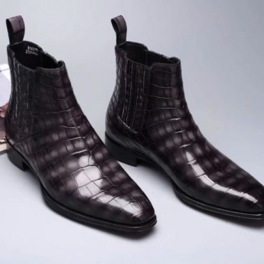 Giày Chelsea boots da cá sấu Nile nhập khẩu- Goodyear handemade – GGP016S
